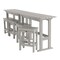 Highwood Usa Lehigh 6pc Counter Height Outdoor Patio Furniture Balcony Set AD-KITBALC101-HGR - alternate 1